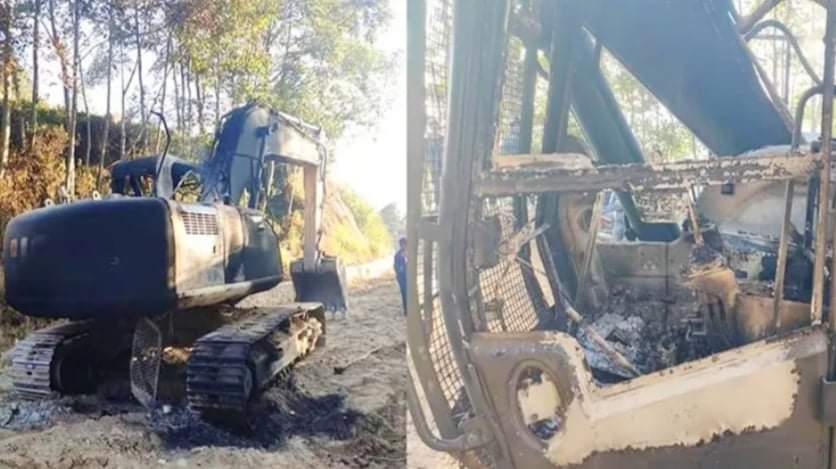 स्क्साभेटरमा आगजनी गर्नेलाई कार्वाहीको माग