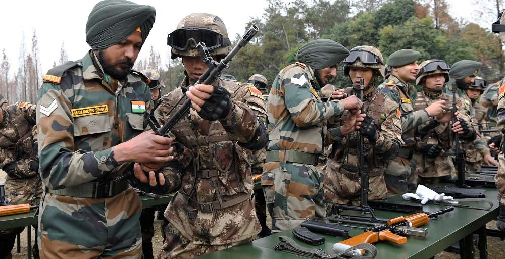 भारत र अमेरिकाले चिनियाँ सीमा क्षेत्रमा सैन्य अभ्यास गर्दै