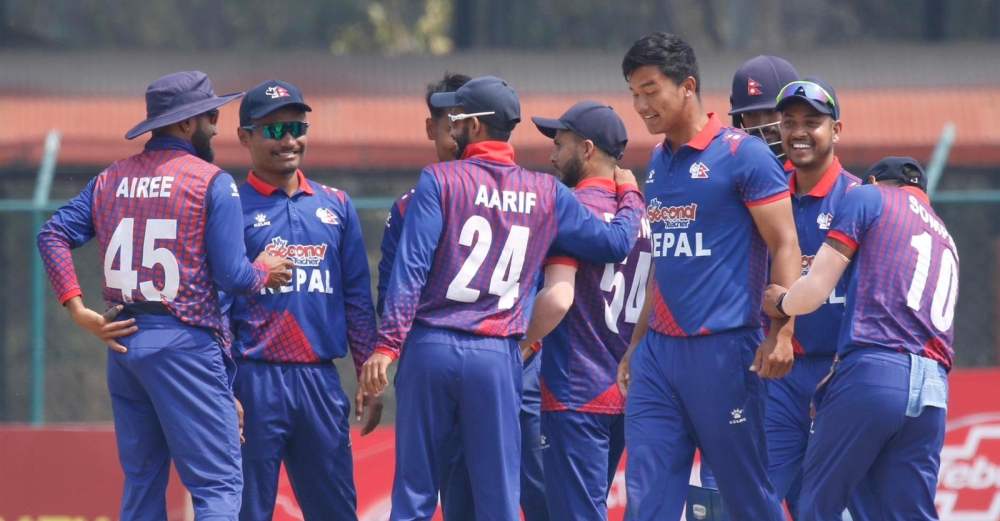 सन्दिपले ५ विकेट लिएपछि पपुवा न्युगिनी विरुद्ध नेपाललाई ९६ रनको लक्ष्य